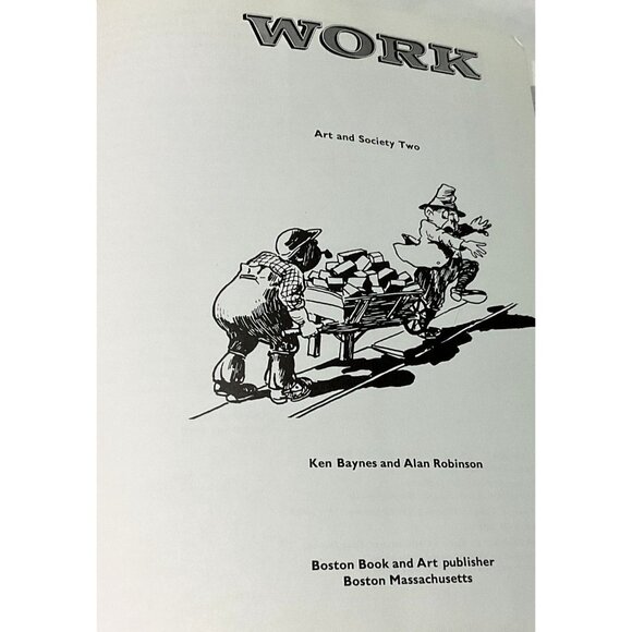 WORK ART AND SOCIETY TWO HARDBACK 1970 BY KEN BAYNES ALAN ROBINSON DUSTJACKET - Picture 3 of 6